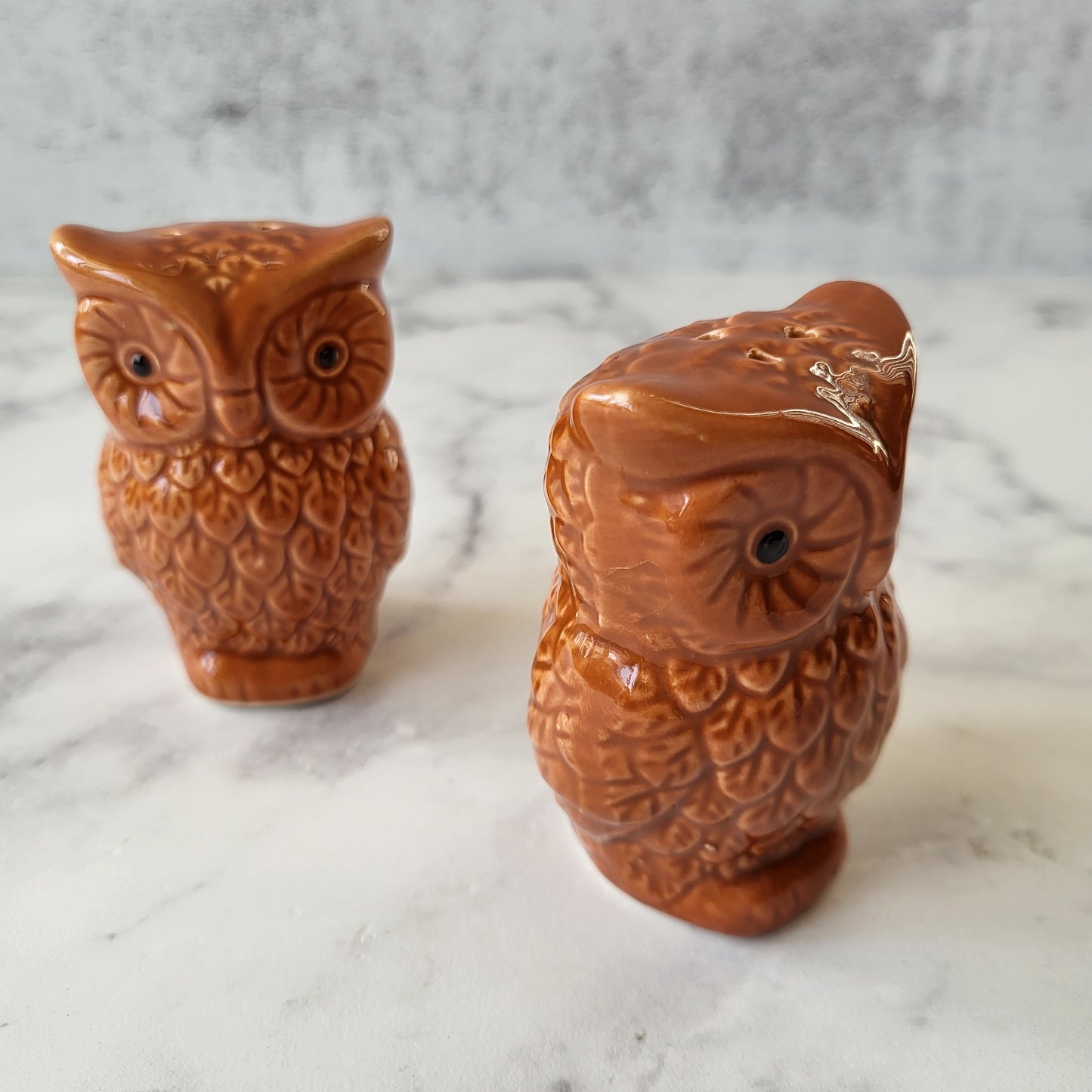 1970s Vintage Owl Salt and Pepper Shakers