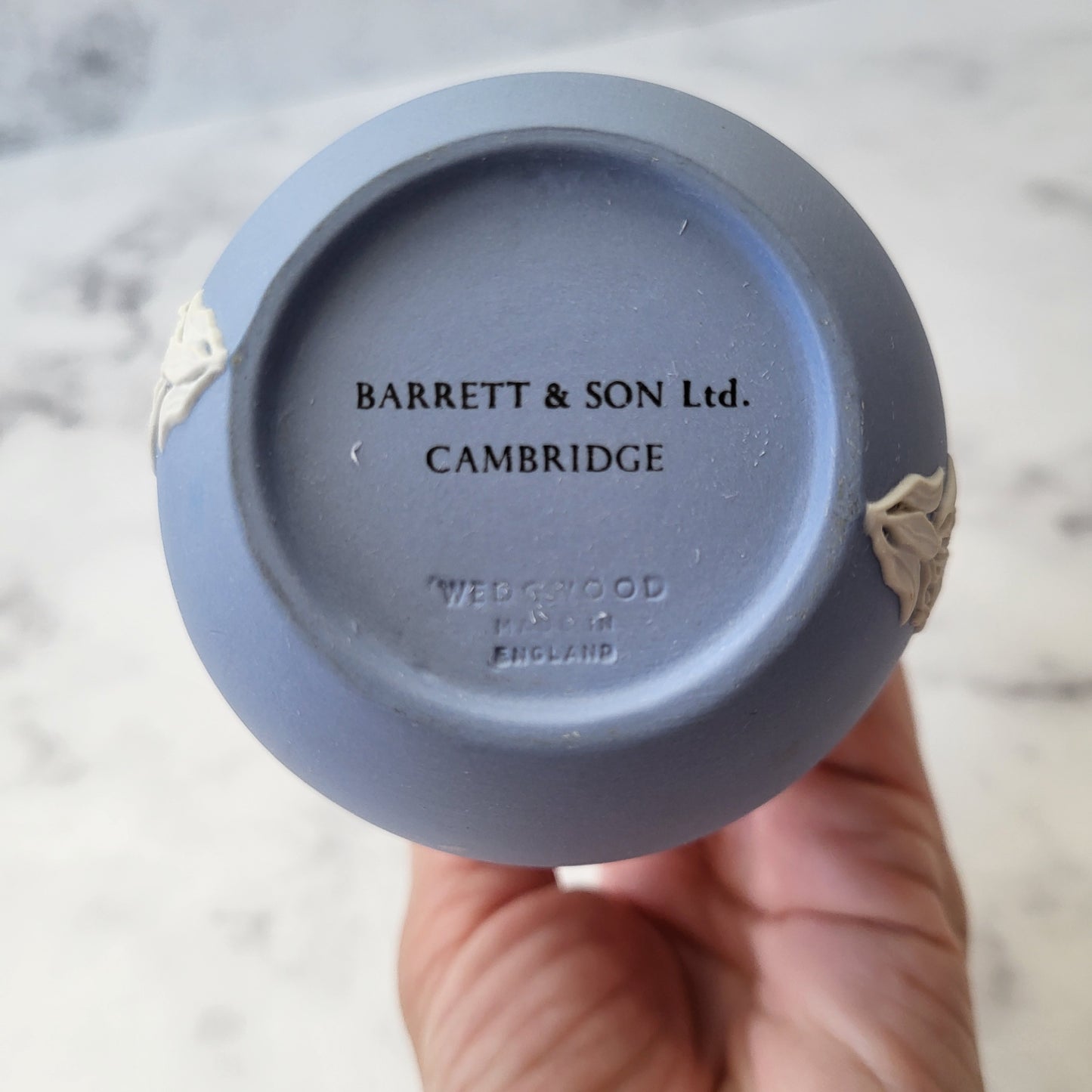 Wedgwood Powder Blue Jasperware Bud Vase