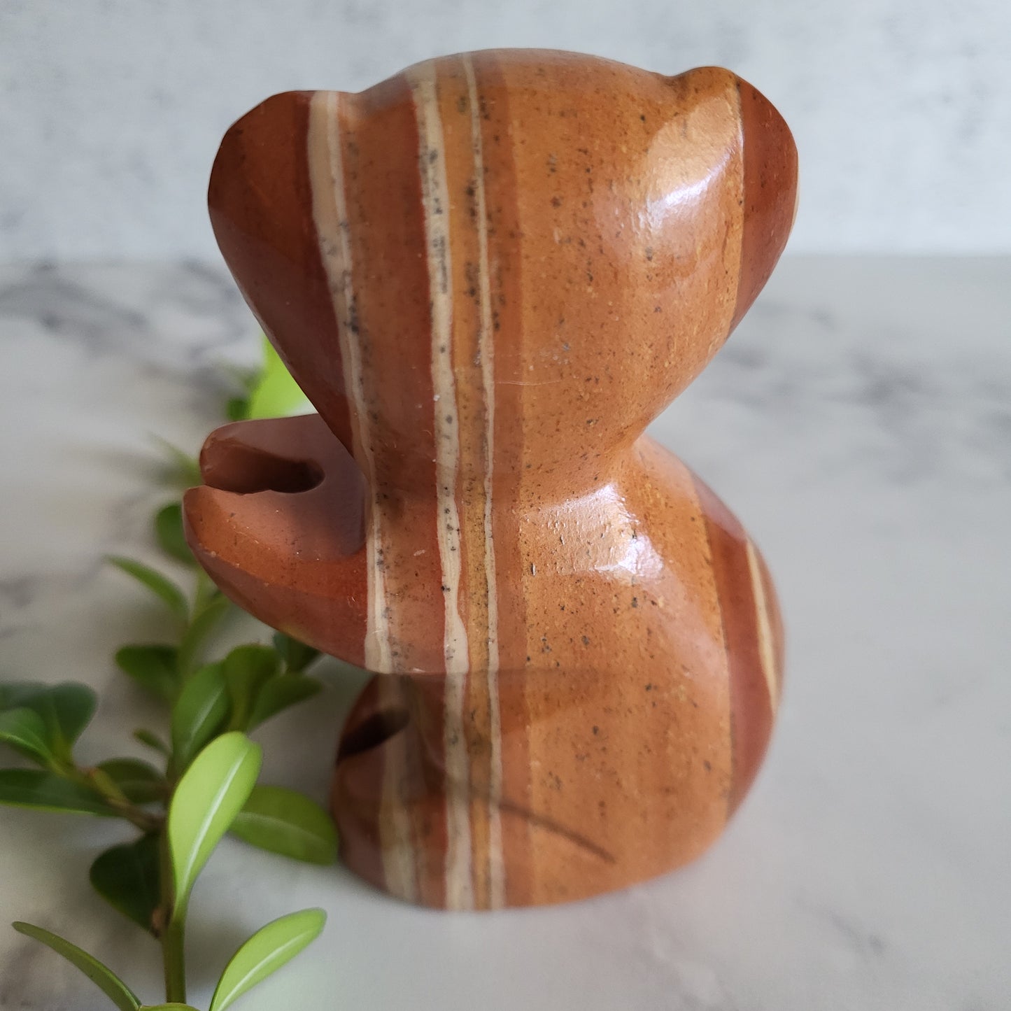 Hand-Carved Stone Koala Bear Figurine