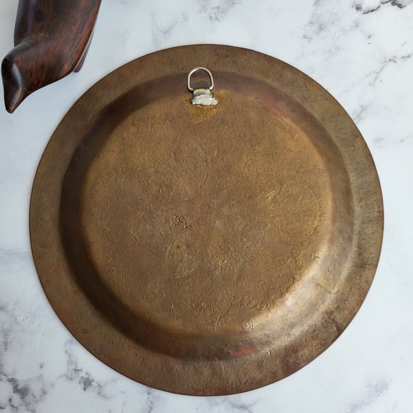 Ornate Etched Collectable Copper Tray