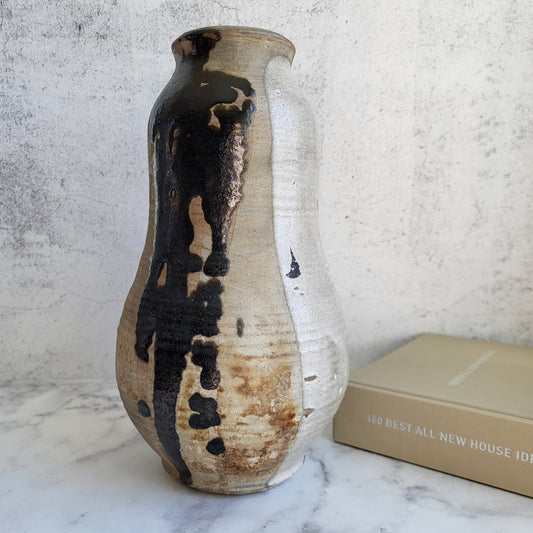 Mid-Century Modern Stoneware Pottery Vase