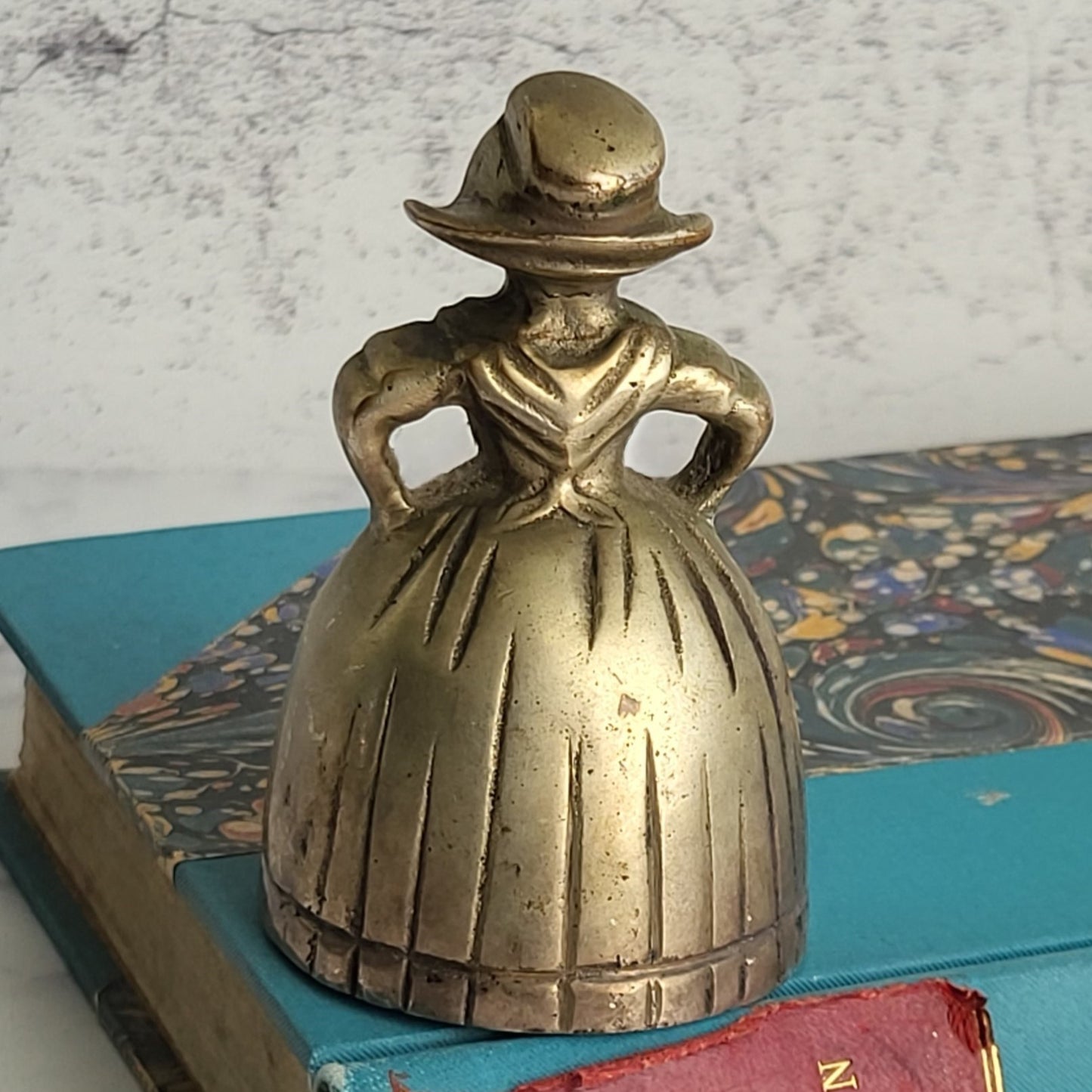 Cute Solid Brass Maiden Girl Hand Bell