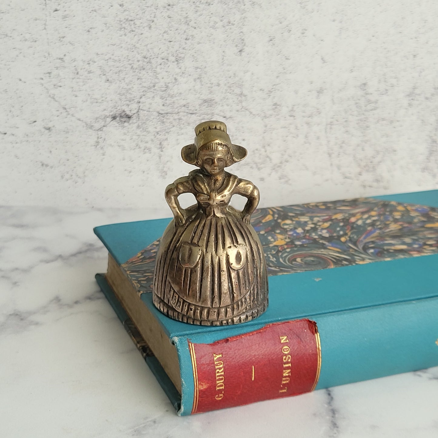 Cute Solid Brass Maiden Girl Hand Bell