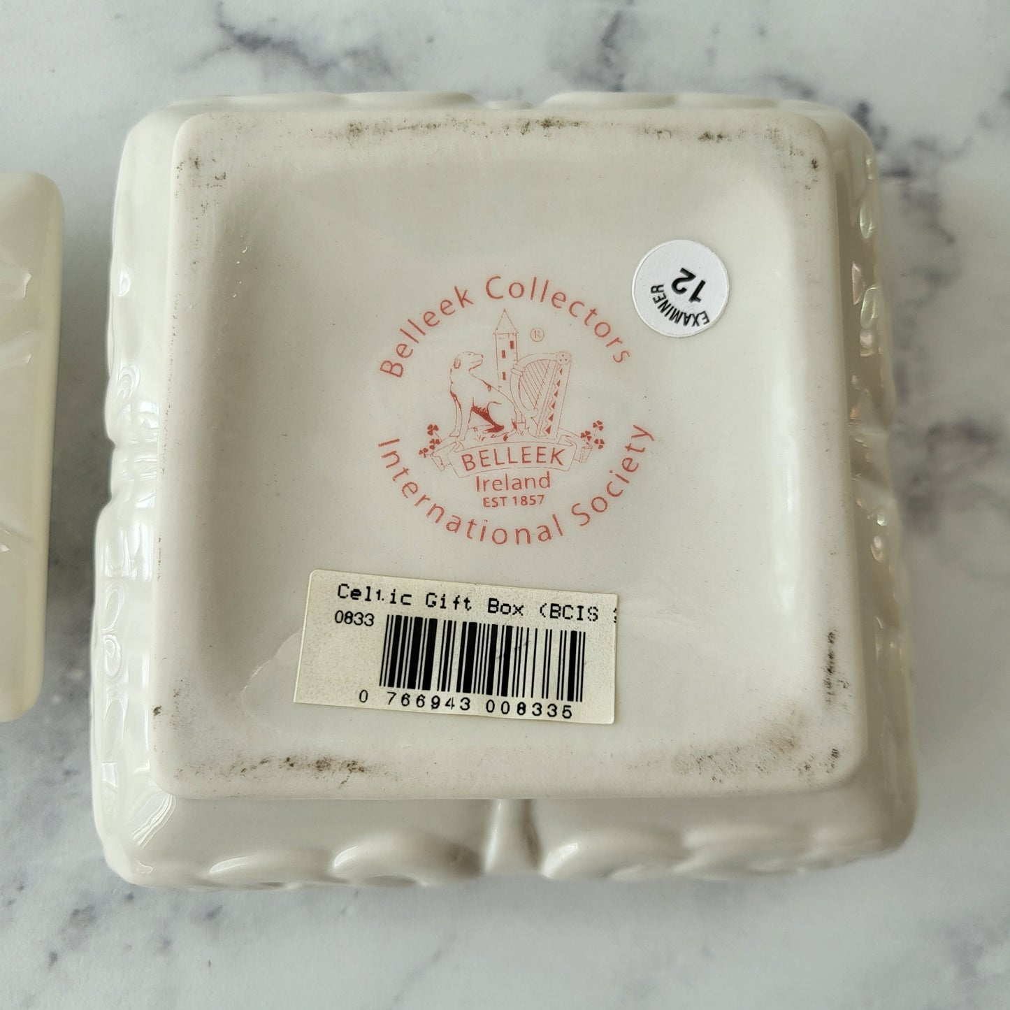 Shabby Chic Fine Parian Porcelain Trinket Box