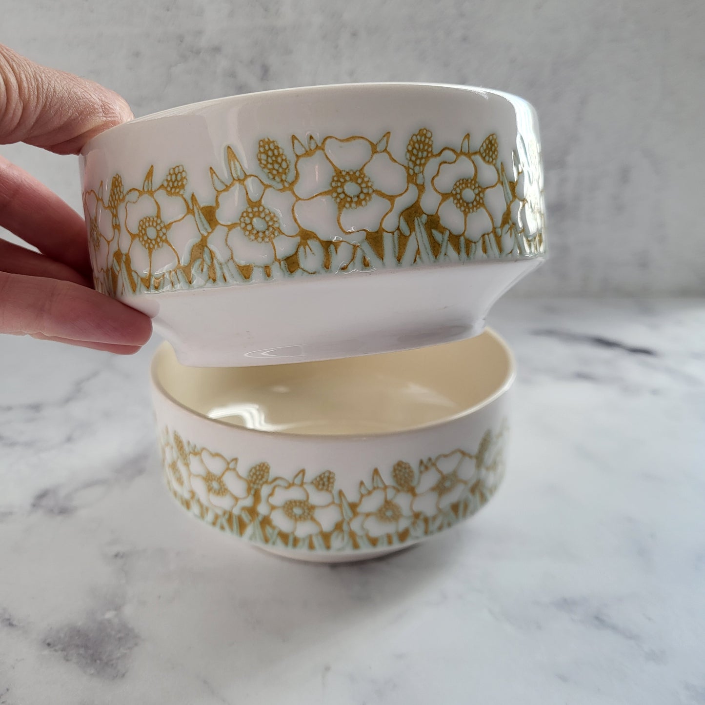 Hornsea England Multi-Purpose Retro Bowls (Set of 2)