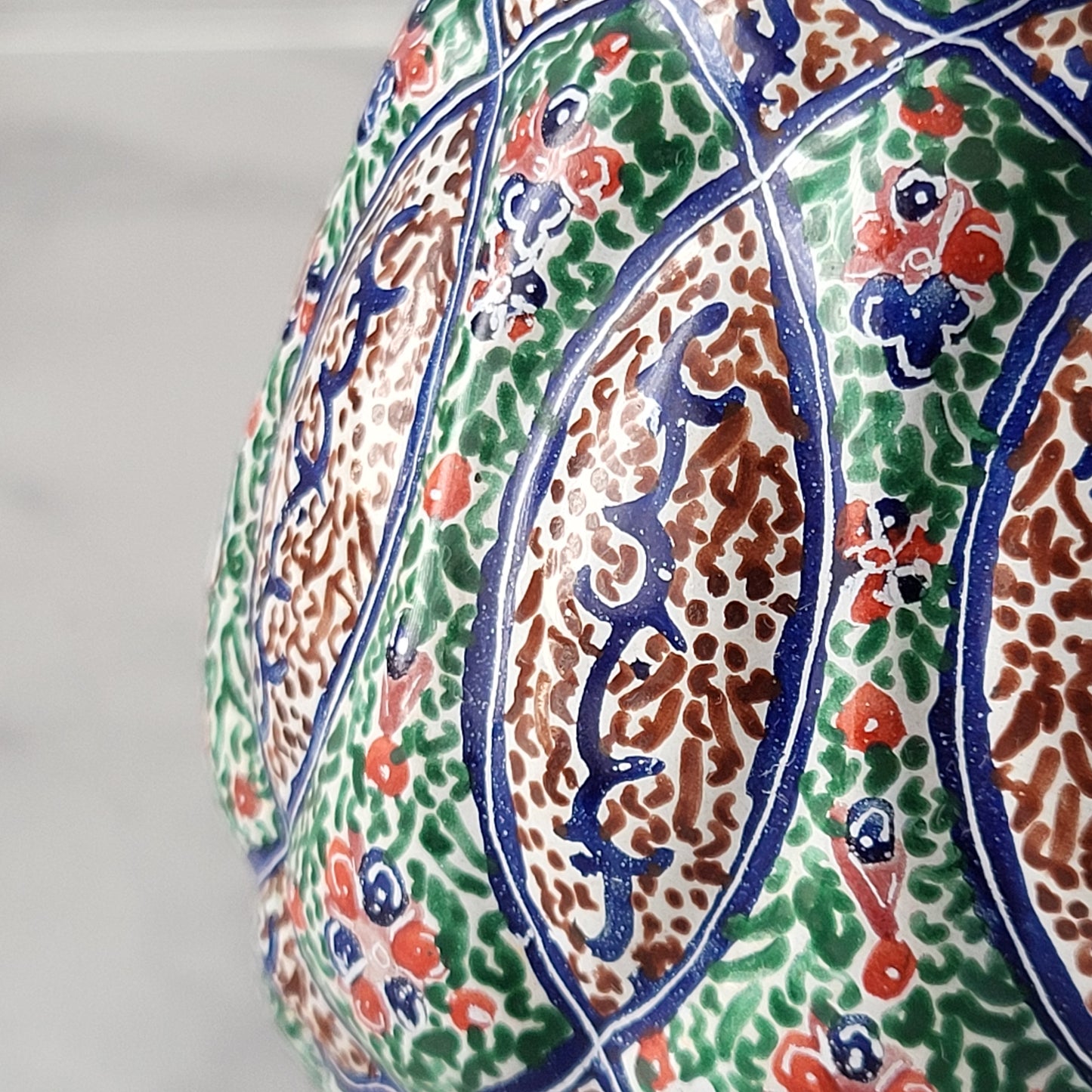 Minakari Persian Enamel Copper Vase