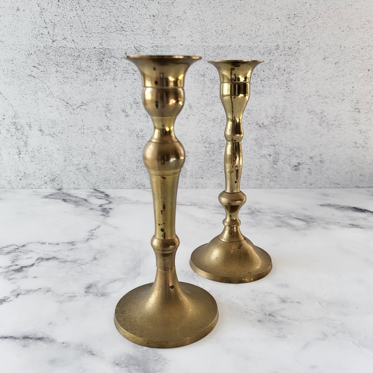 Pair of Vintage Brass Candlesticks