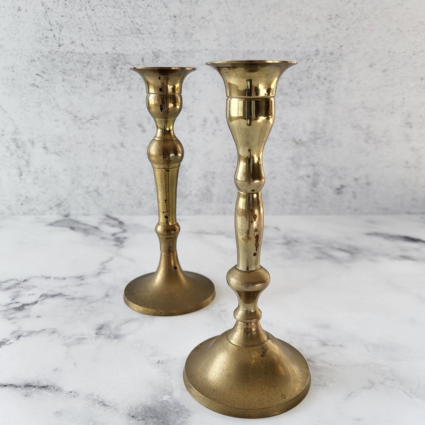 Pair of Vintage Brass Candlesticks