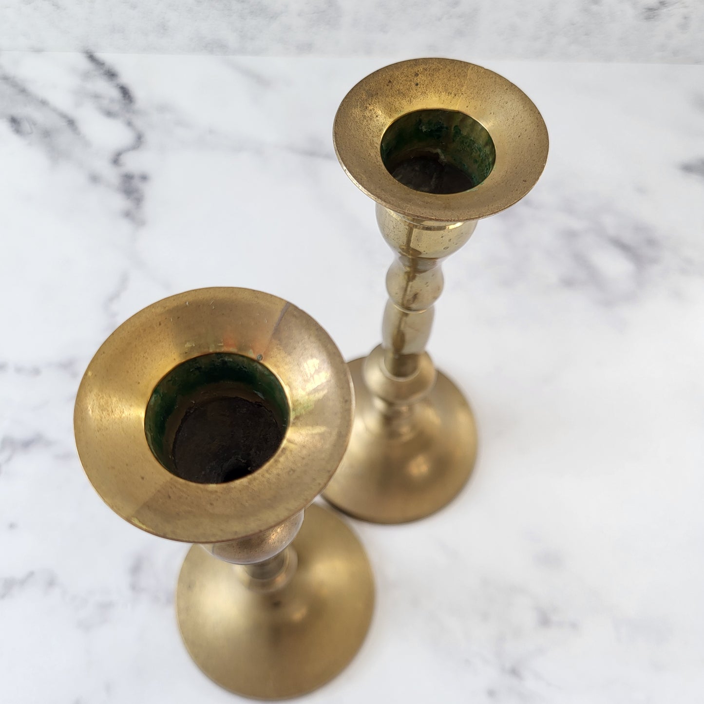 Pair of Vintage Brass Candlesticks