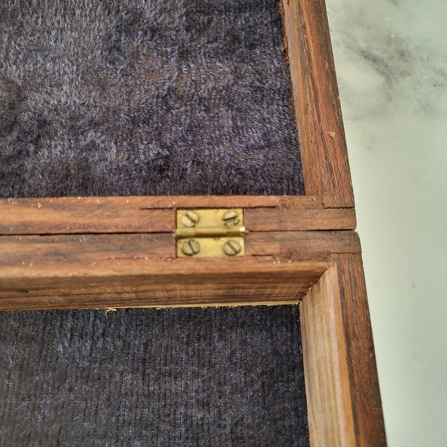 Hand Carved Rosewood Floral Trinket Box