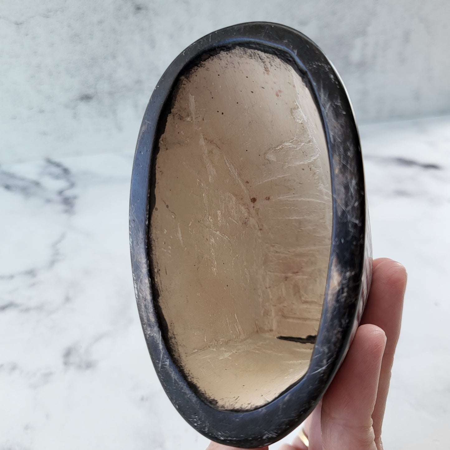 Hand Painted Bird Pottery Sculpture