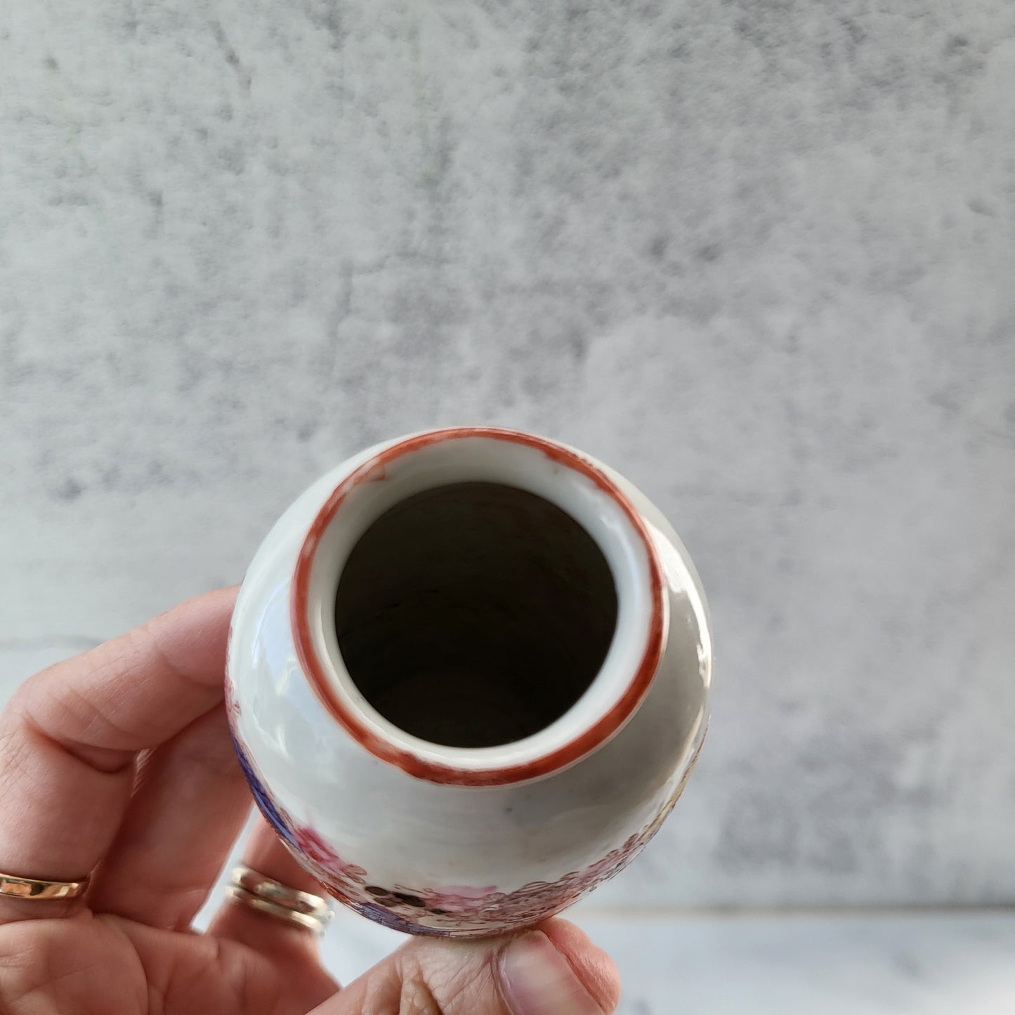 Miniature Made in Japan Geisha Porcelain Vase