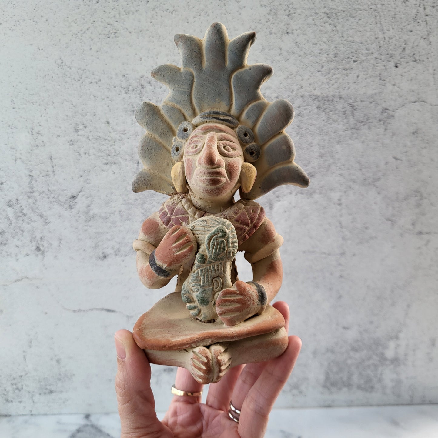 Mayan Style Terracotta Figurine