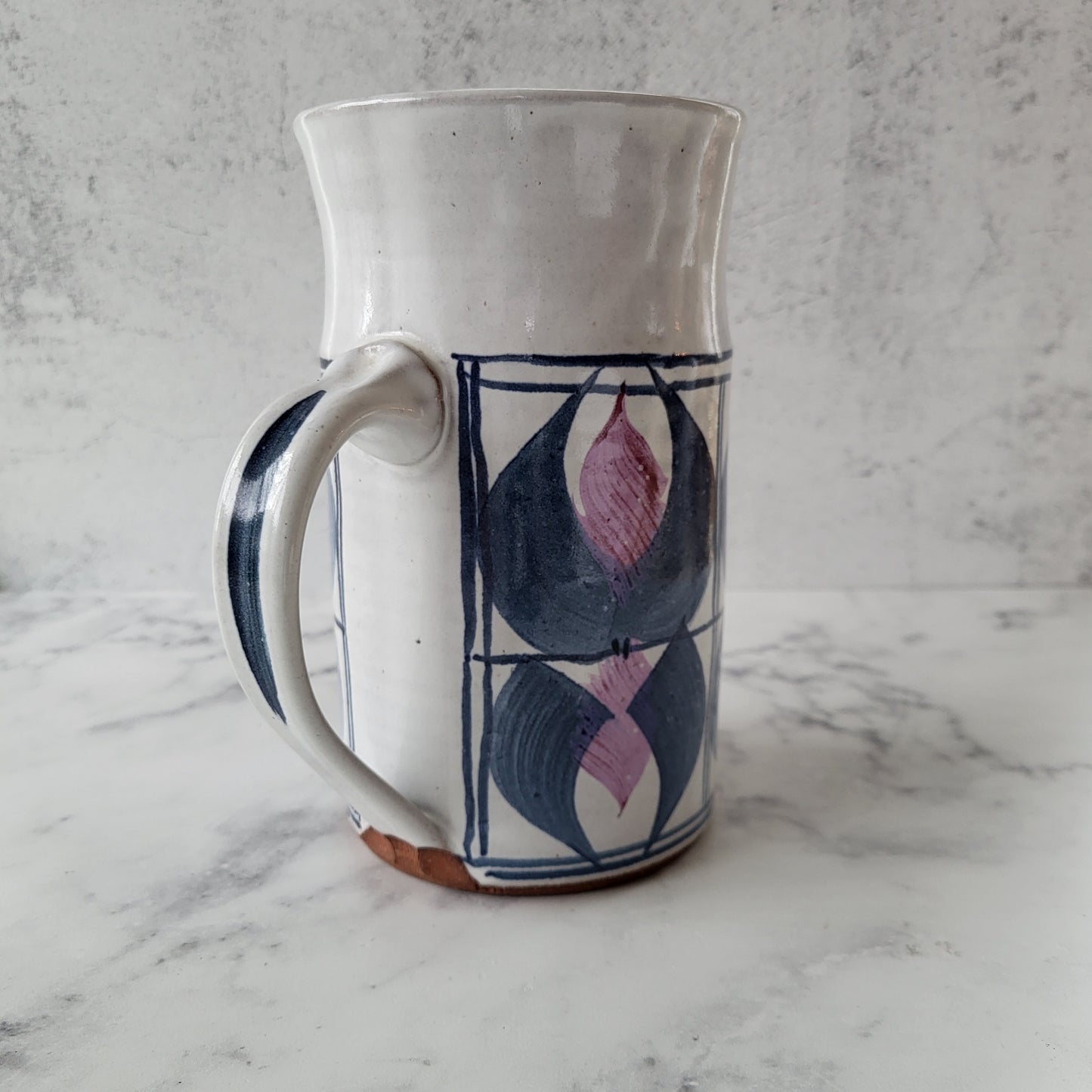 Studio Pottery Water Pitcher Hand-Thrown Jug