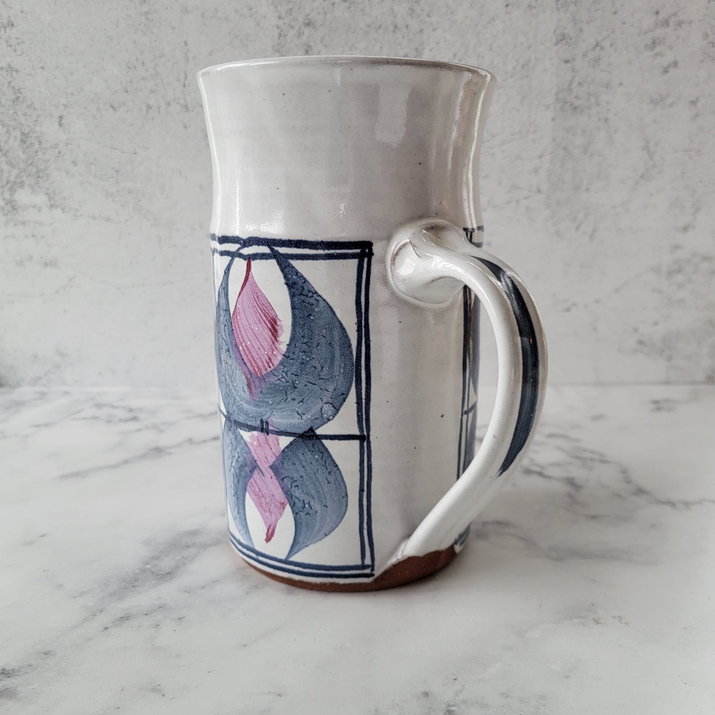 Studio Pottery Water Pitcher Hand-Thrown Jug