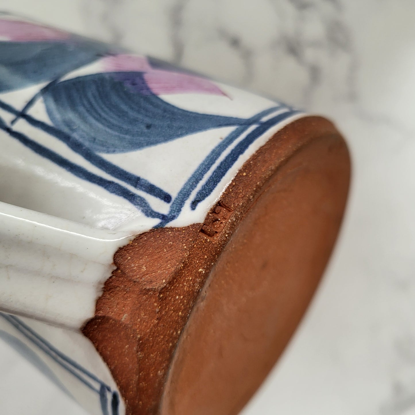 Studio Pottery Water Pitcher Hand-Thrown Jug