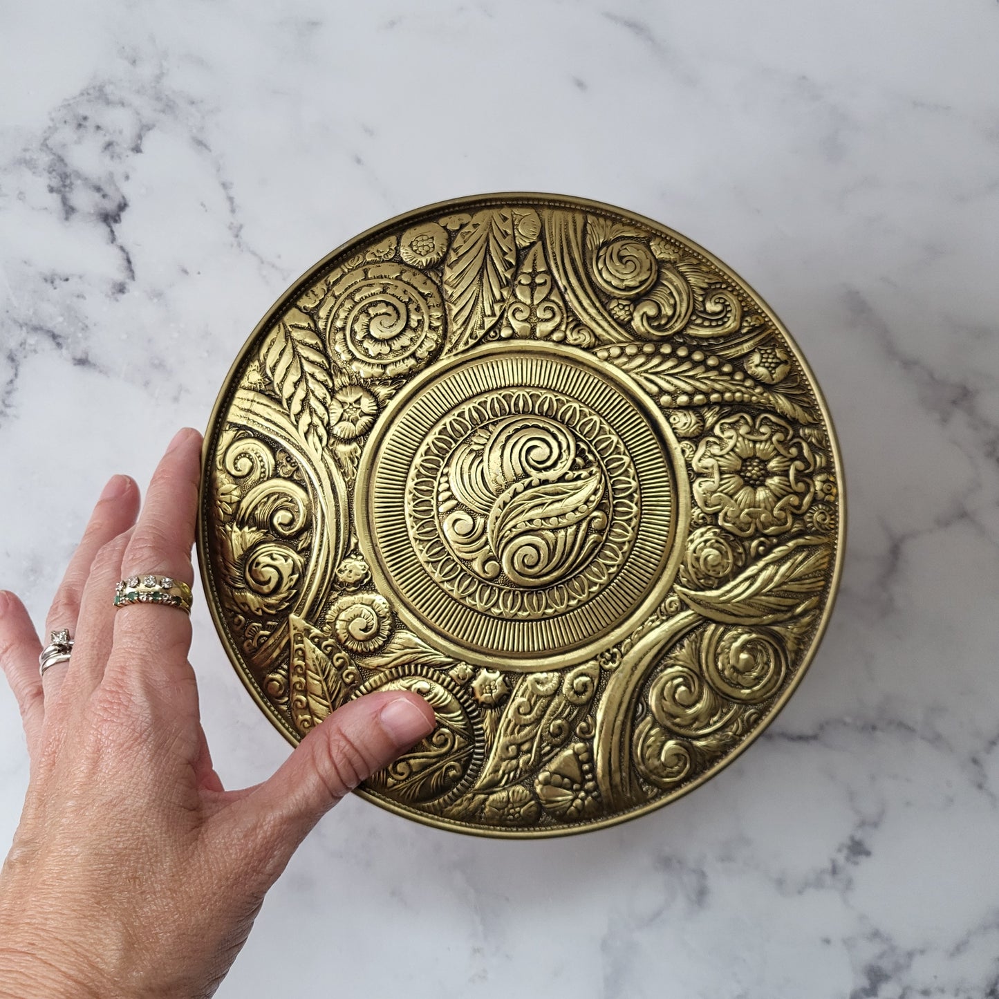 Embossed Metal Tin Decorative Storage Box