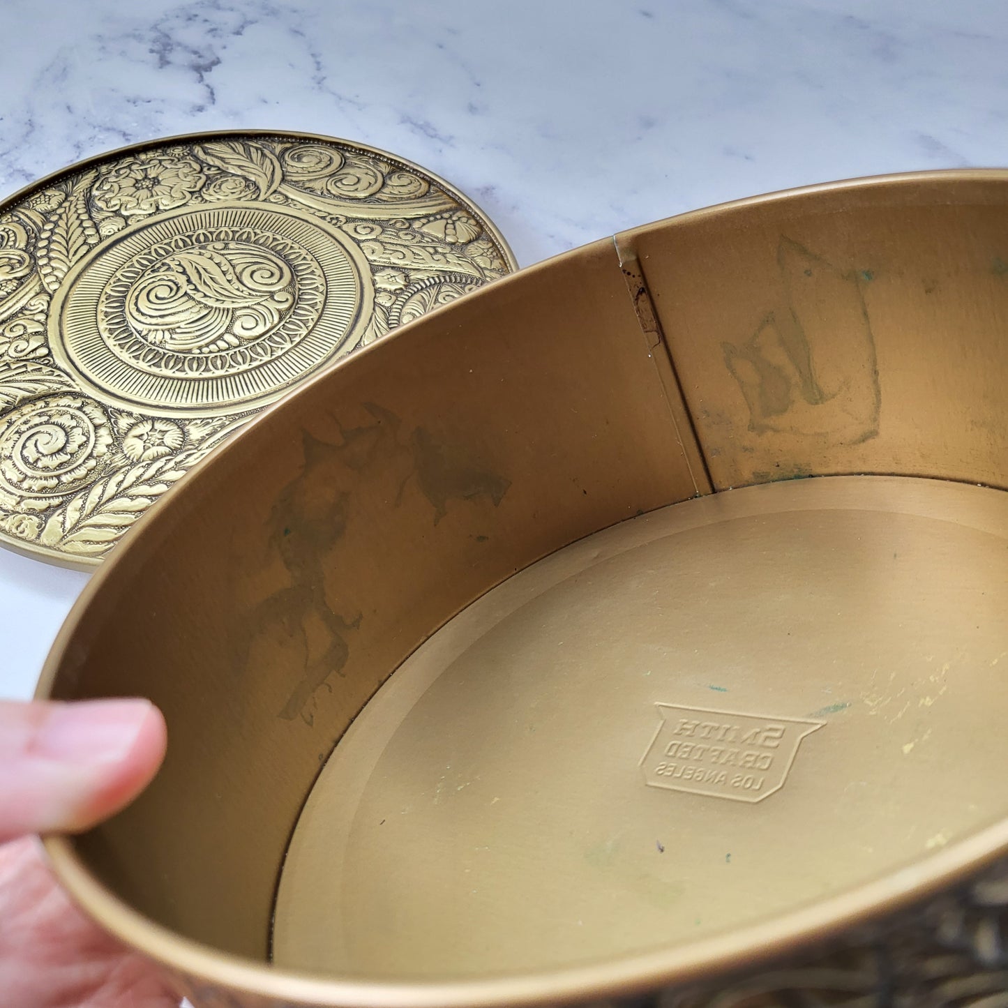 Embossed Metal Tin Decorative Storage Box