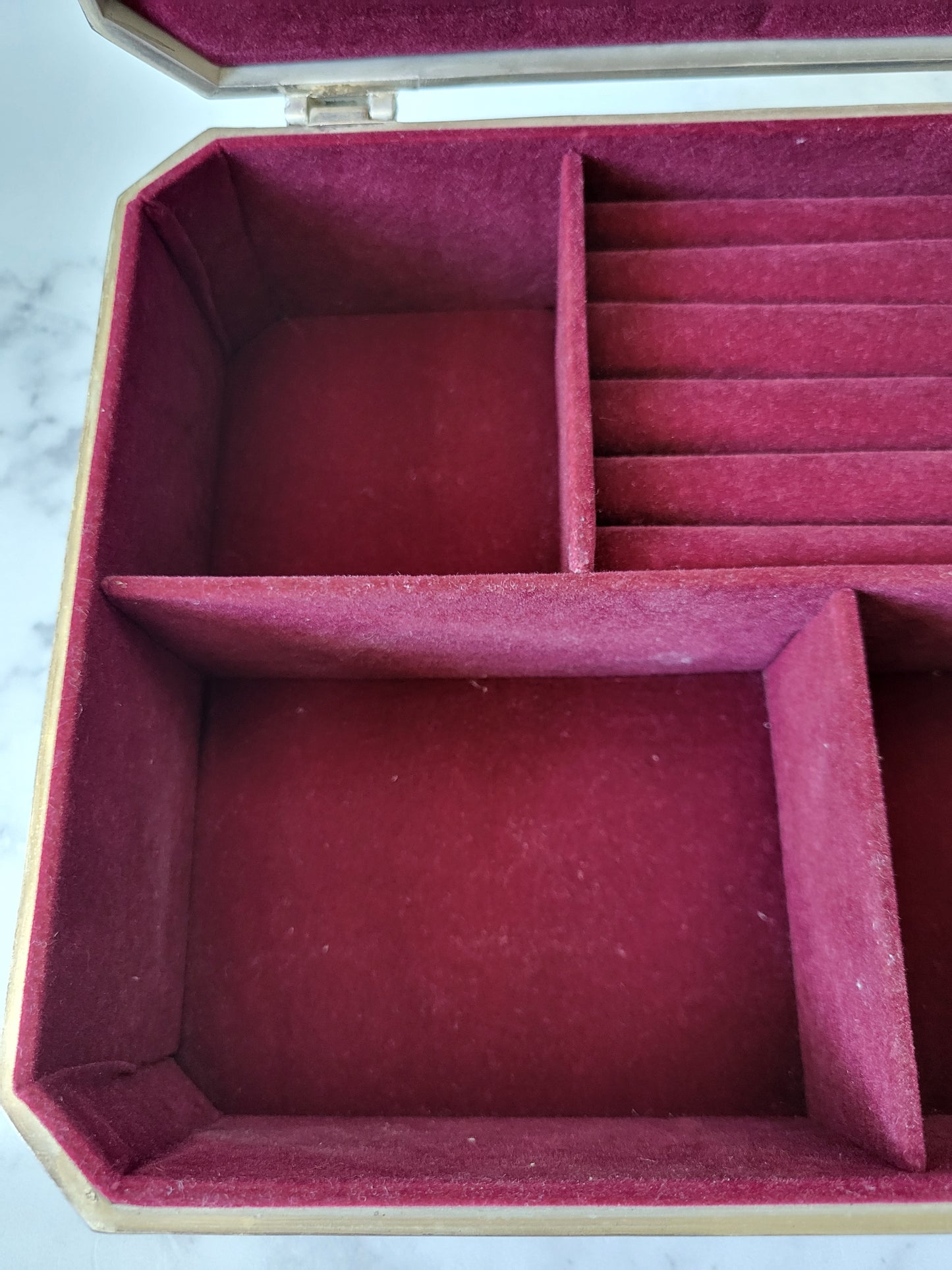 Vintage Ornate Silver-Plated Jewelry Box