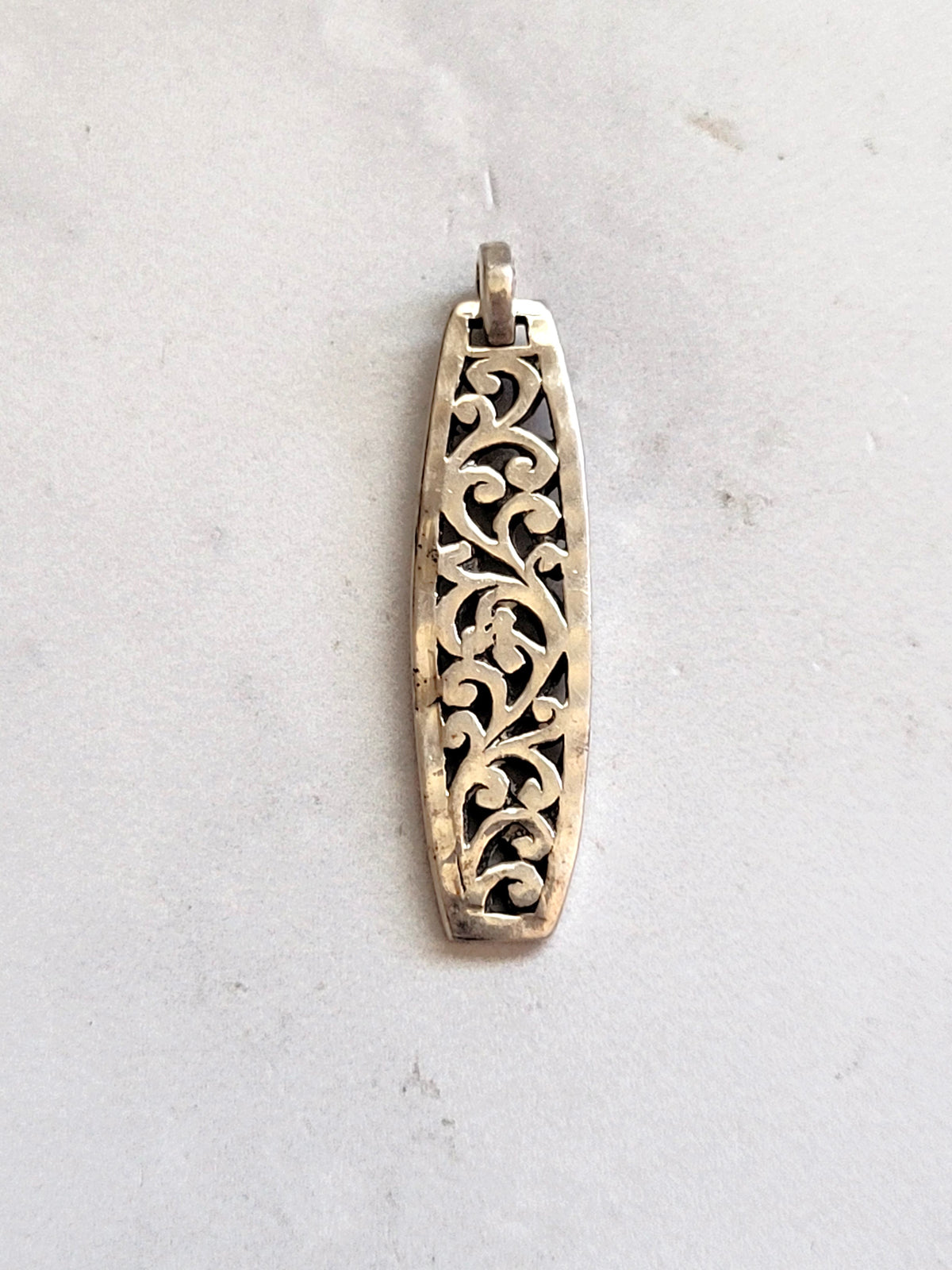 Sterling Silver Ornate Filigree Pendant