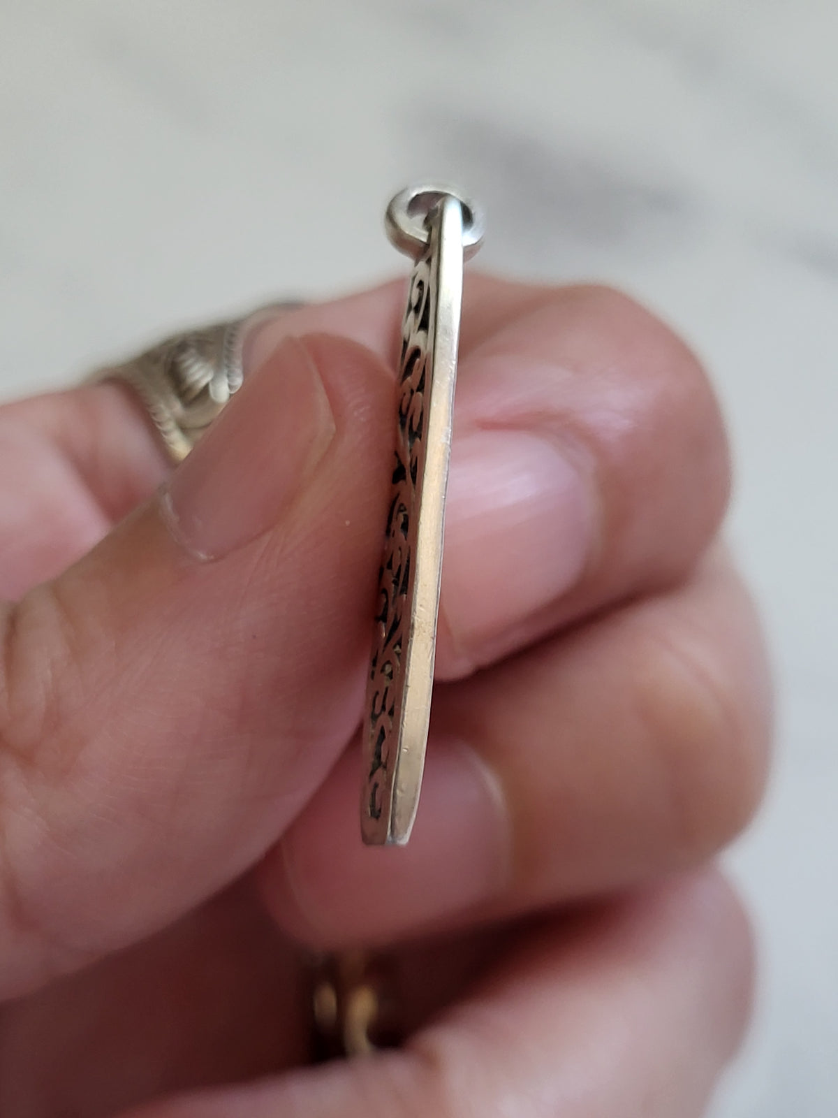 Sterling Silver Ornate Filigree Pendant